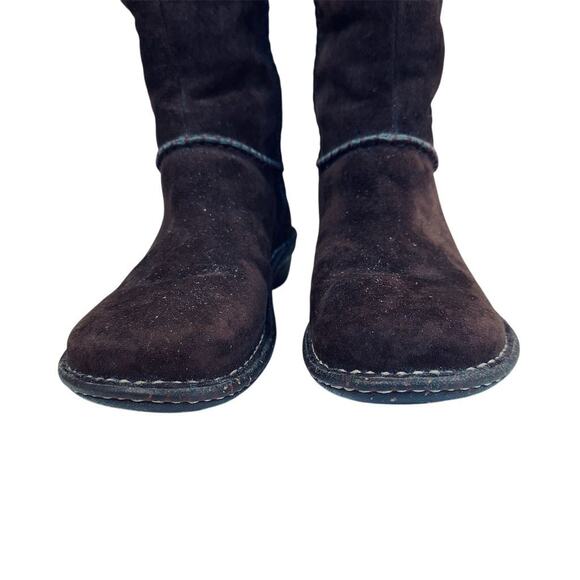 UGG Women's Haywell Mid-Calf Boots Brown Size 7 Winter Sheepskin Lined - Picture 9 of 13